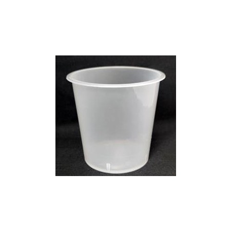 Pot PP injecté Ø94 400ml transparent sans épaulement