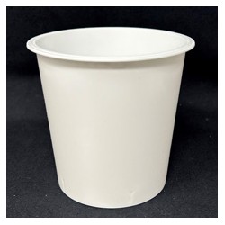 Pot PP injecté Ø94 400ml blanc sans épaulement