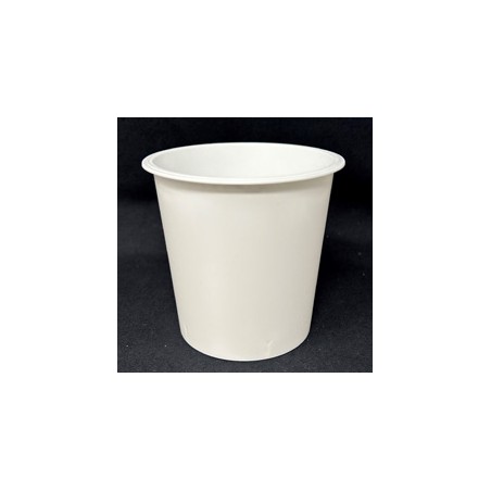 Pot PP injecté Ø94 400ml blanc sans épaulement