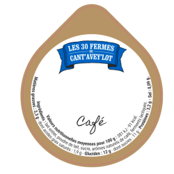 Opercule CANT'AVEY'LOT' 68.3 ALU Café V5 5cl
