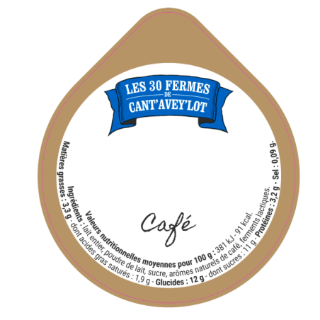 Opercule CANT'AVEY'LOT' 68.3 ALU Café V5 5cl