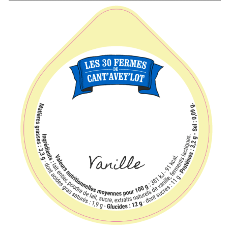 Opercule CANT'AVEY'LOT' 68.3 ALU Vanille V5 5cl