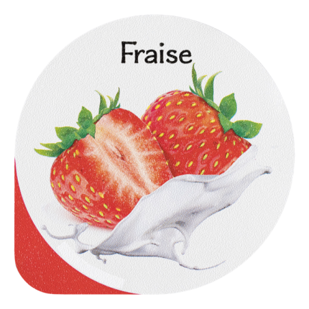 Opercules Ø68.3mm Aluminum imprimés Gourmandise Fraise