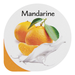 Opercules Ø68.3mm Aluminum imprimés Gourmandise Mandarine