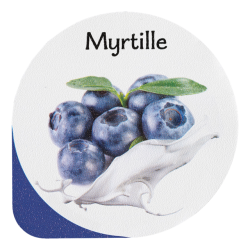 Opercules Ø68.3mm Aluminum imprimés Gourmandise Myrtille