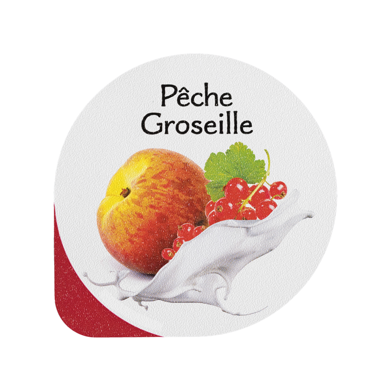 Opercules Ø68.3mm Aluminum imprimés Gourmandise Pêche Groseille