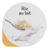 Opercules Ø68.3mm Aluminum imprimés Gourmandise Riz au Lait