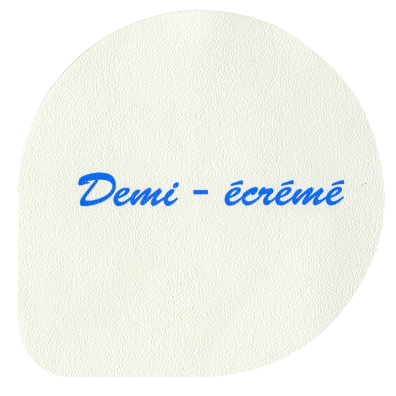 Opercules Ø68.3mm Aluminium imprimés texte 1/2 écrémé