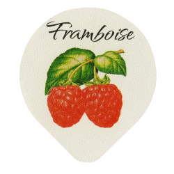 Opercules Ø68.3mm Aluminium imprimés Gamme Délice Framboise