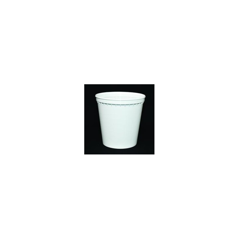 Pot PP injecté Ø100 400ml blanc (stérilisation)