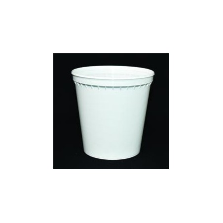 Pot PP injecté Ø100 400ml blanc (stérilisation)