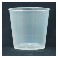 Pot PP injecté Ø106 500ml transparent sans épaulement (stérilisati