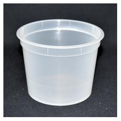 Pot PP injecté Ø116 500ml transparent (stérilisation)