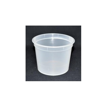 Pot PP injecté Ø116 500ml transparent (stérilisation)