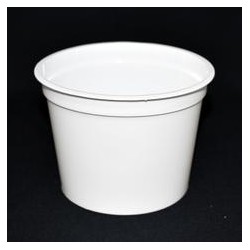 Pot PP injecté Ø115,7 500ml blanc (stérilisation)