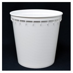 Pot PP injecté Ø129,2 1000ml blanc (stérilisation)