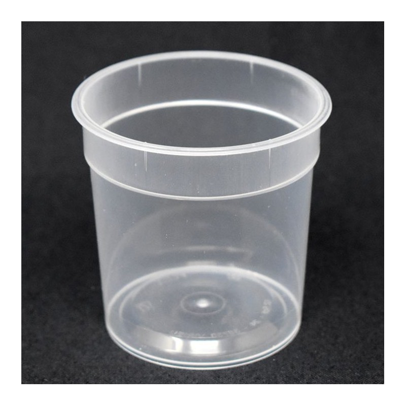 Pot PP injecté Ø67 125ml transparent (stérilisation)