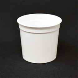 Pot PP injecté Ø67 100ml blanc (stérilisation)
