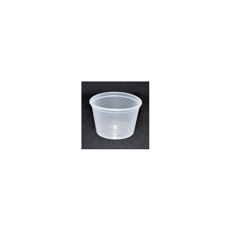 Pot PP injecté Ø94,5 250ml transparent (stérilisation)