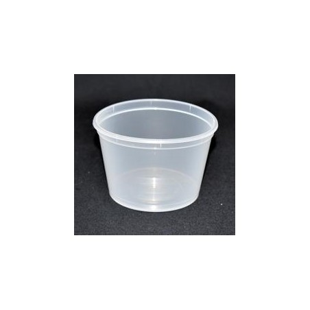 Pot PP injecté Ø94,5 250ml transparent (stérilisation)
