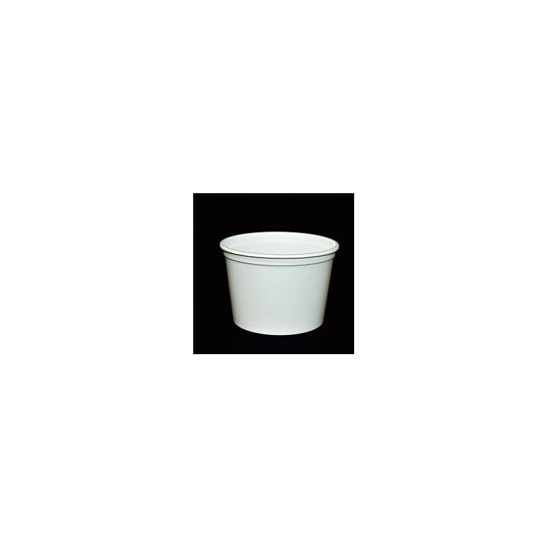 Pot PP injecté Ø94,5 250ml blanc (stérilisation)