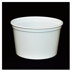 Pot PP injecté Ø94,5 200ml blanc (stérilisation)