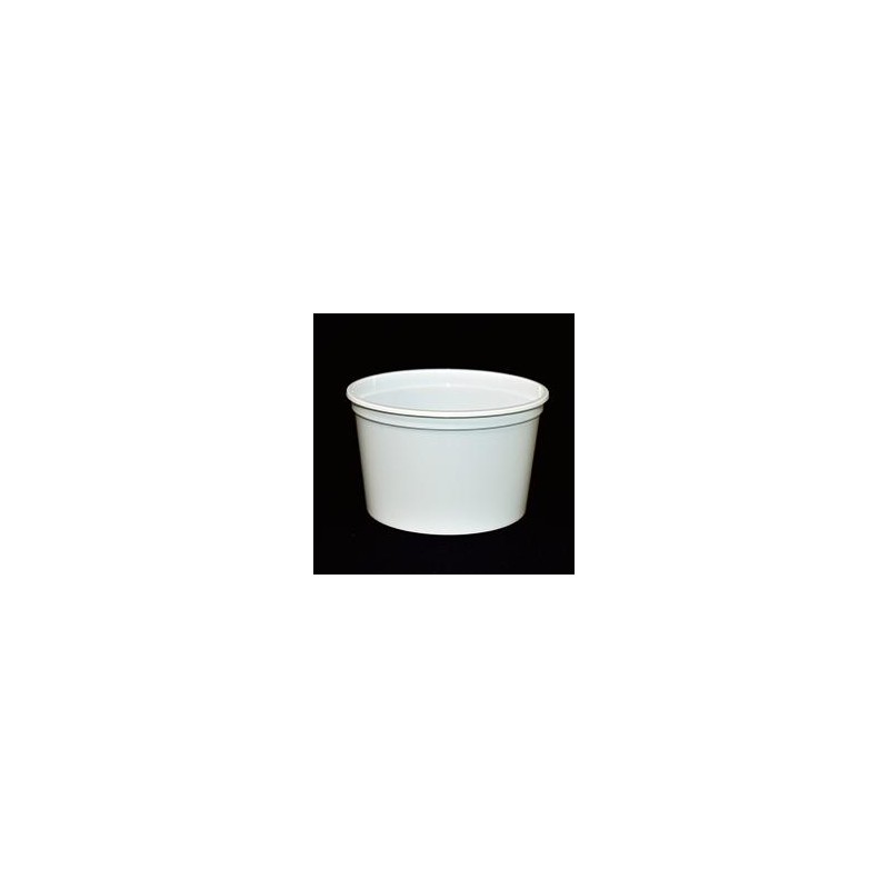 Pot PP injecté Ø94,5 200ml blanc (stérilisation)