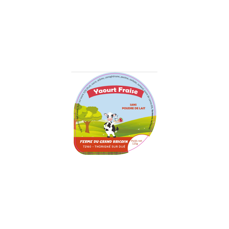 Opercule GAEC ALIX 68.3 ALU Fruit Fraise sc.PP/PS/PET gr.Vermisseau 6