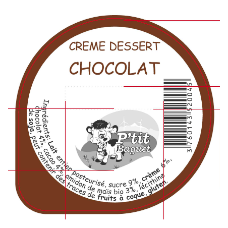 Operc. BAGUET 68.3 Crème Chocolat V2 3cl