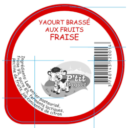 Operc. BAGUET 68.3 Yaourt Brassé aux fruits Fraise version 2 3cl