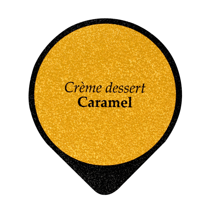 Opercules Ø68.3mm Aluminium imprimés crème dessert caramel