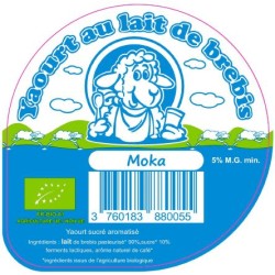 Opercules BERGERIE BAISENAZ 68.3 ALU yaourt Moka BIO 3cl