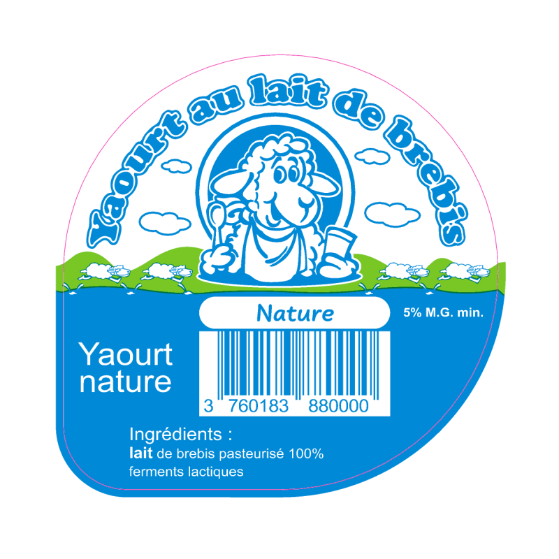 Opercules BERGERIE BAISENAZ 68.3 ALU yaourt nature V3 3cl