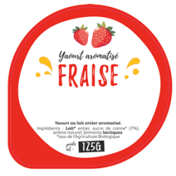 Opercule GAEC DU CARROIR 68.3 ALU Aromatisé Fraise sc.PP/PS/PET gr.Ve