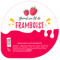 Opercule GAEC DU CARROIR 68.3 ALU Framboise sc.PP/PS/PET gr.Verm. Xcl