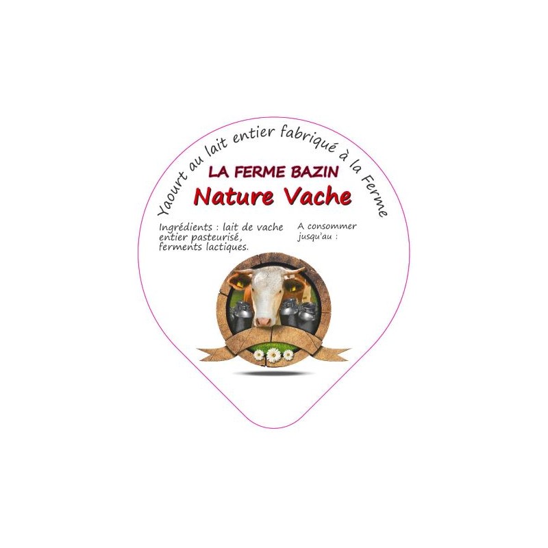 Opercules BAZIN ALU 68.3 Nature Vache 5cl