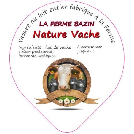 Opercules BAZIN ALU 68.3 Nature Vache 5cl