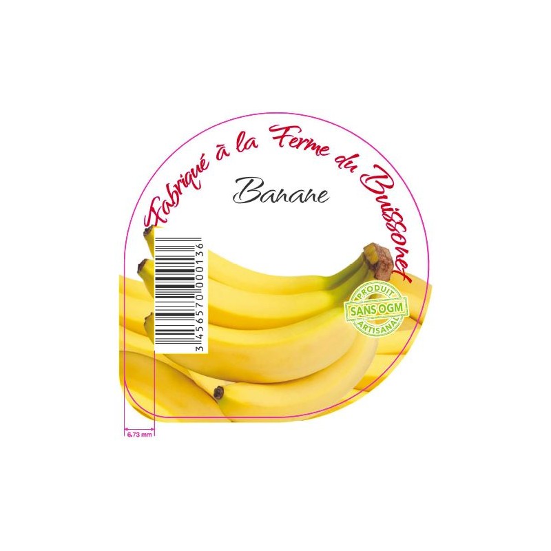 Opercules BUISSONET ALU 68.3 BANANE 6 CL