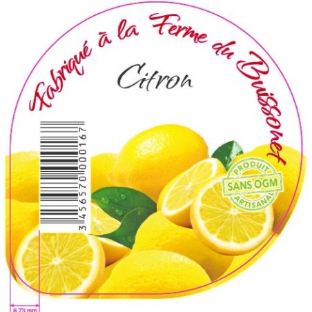 Opercules BUISSONET ALU 68.3 CITRON 6 CL