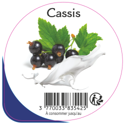 Opercule EARL GUERET 68.3 ALU Cassis 5cl scel PP/PS/PET gr.Vermisseau