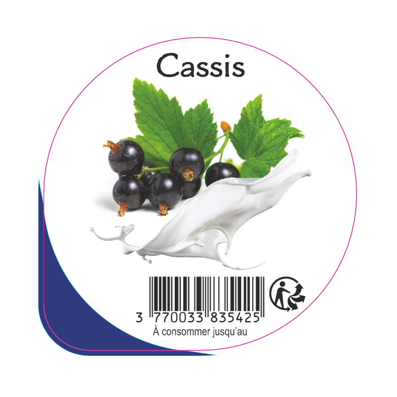 Opercule EARL GUERET 68.3 ALU Cassis 5cl scel PP/PS/PET gr.Vermisseau