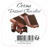 Opercule EARL GUERET 68.3 ALU Dessert Chocolat 5cl scel PP/PS/PET gr.V