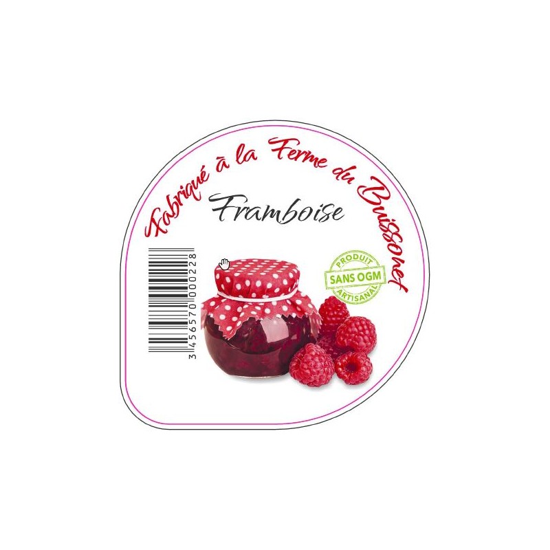 Opercules BUISSONET ALU 68.3 CONF FRAMBOISE 5CL
