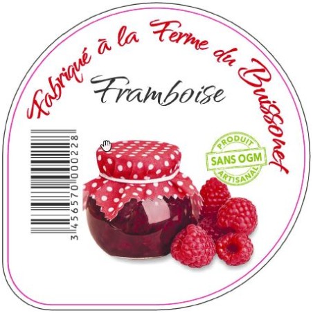 Opercules BUISSONET ALU 68.3 CONF FRAMBOISE 5CL