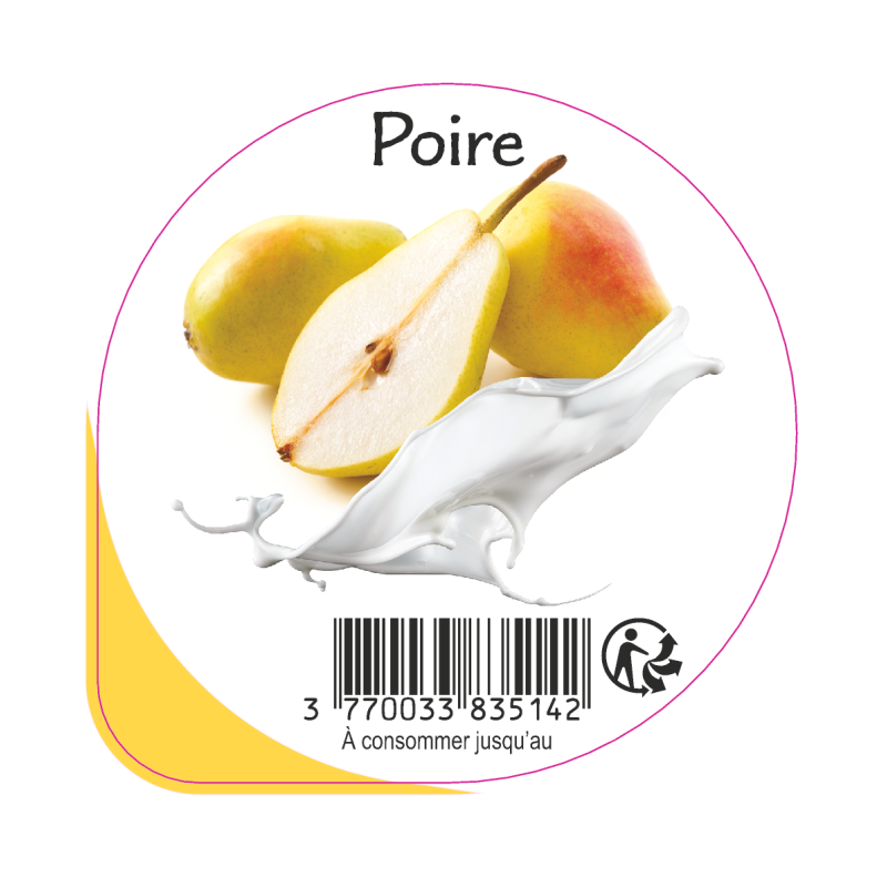 Opercule EARL GUERET 68.3 ALU Poire 5cl scel PP/PS/PET gr.Vermisseau