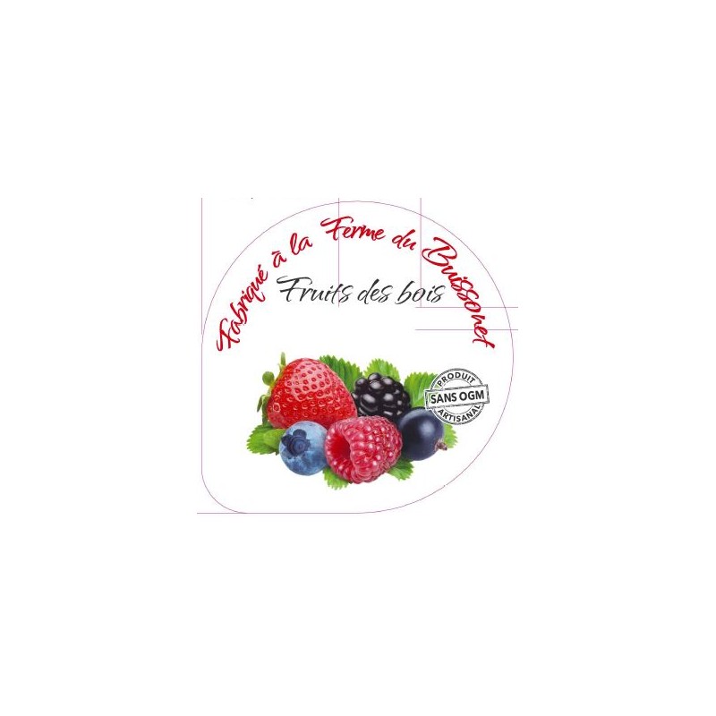 Opercules BUISSONET ALU 68.3 FRUITS DES BOIS 5 CL