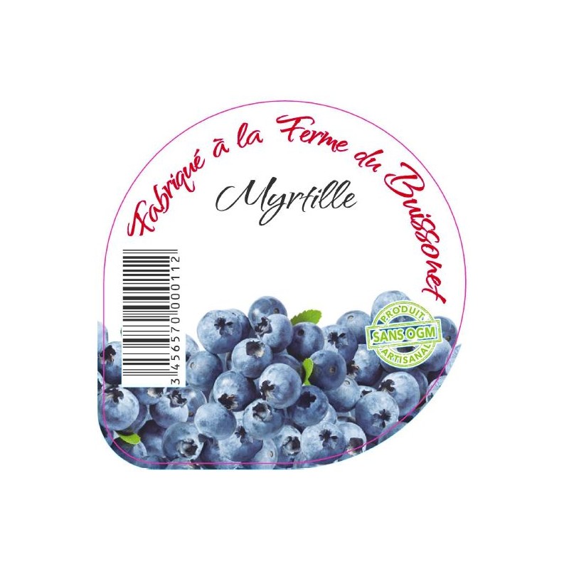 Opercules BUISSONET ALU 68.3 MYRTILLE 6 CL