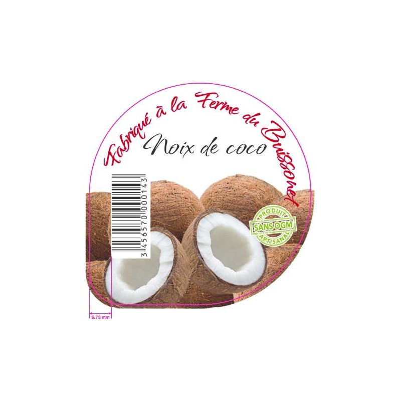 Opercules BUISSONET ALU 68.3 NOIX DE COCO 6 CL