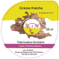 Opercules BIROL 95.5 ALU Crème Fraiche sc.PP/PS/PET gr.Verm. Lang. 6c