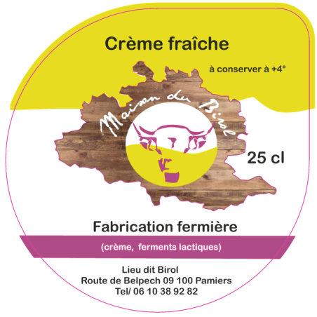 Opercules BIROL 95.5 ALU Crème Fraiche sc.PP/PS/PET gr.Verm. Lang. 6c